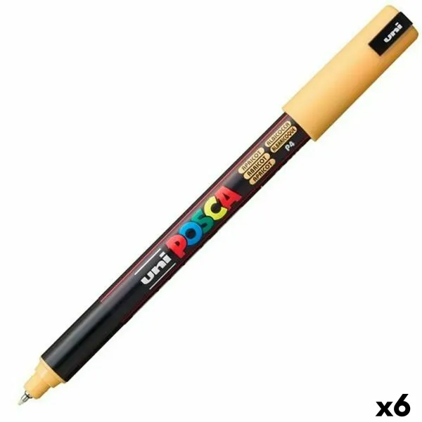 Маркер POSCA PC-1MR Абрикос (6 штук)