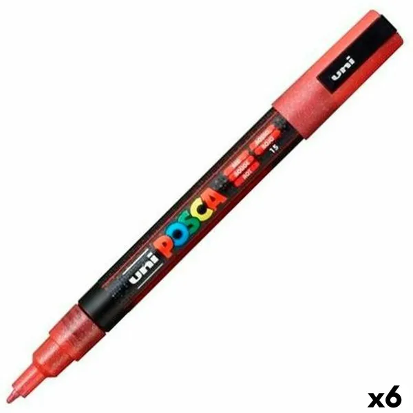 Marker POSCA PC-3ML Punane (6 Ühikut)