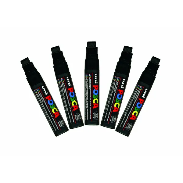 Фетр POSCA PC-17K Чёрный (5 штук)