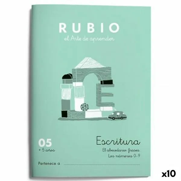 Writing and calligraphy notebook Rubio Nº05 A5 Ispanų 20 Paklodės (10 vnt.)