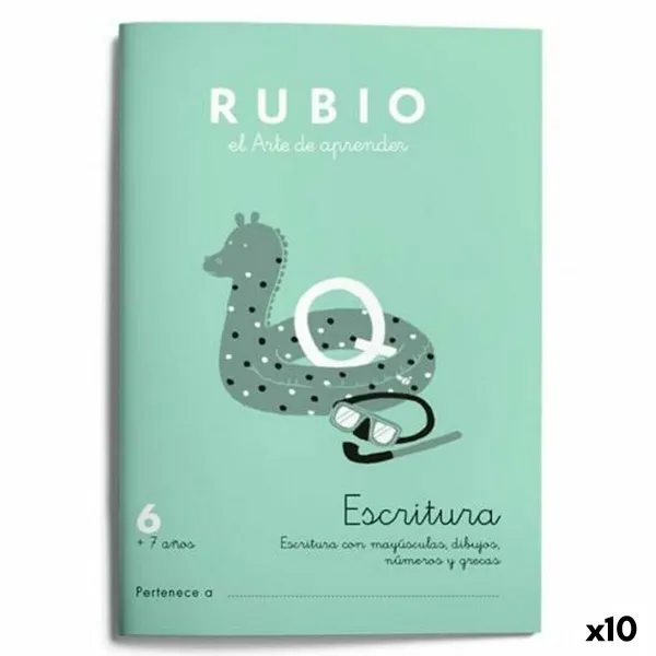 Writing and calligraphy notebook Rubio Nº06 A5 Spāņu 20 Loksnes (10 gb.)