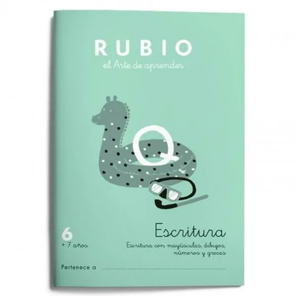 Writing and calligraphy notebook Rubio Nº06 A5 Spāņu 20 Loksnes (10 gb.)