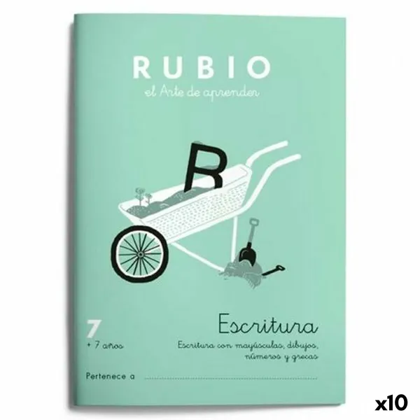 Writing and calligraphy notebook Rubio Nº07 A5 Espanja 20 Levyt (10 osaa)