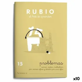 Matemātikas piezīmju grāmatiņa Rubio Nº15 A5 Spāņu 20 Loksnes (10 gb.)