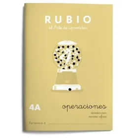 Matemātikas piezīmju grāmatiņa Rubio Nº4A A5 Spāņu 20 Loksnes (10 gb.)