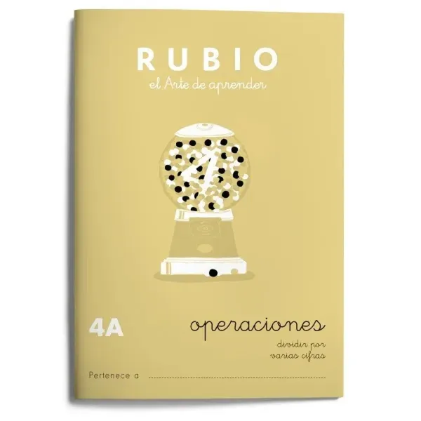 Matematikos pratybų sąsiuvinis Rubio Nº4A A5 Ispanų 20 Paklodės (10 vnt.)