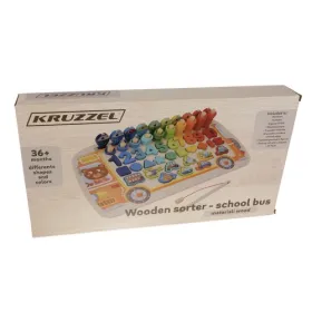 Puinen palapeli - lajittelija 6 in 1 Kruzzel 22636