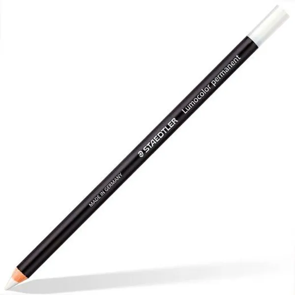 Zīmuļi Staedtler Lumocolor Permanent Glasochrom Permanents Balts (12 gb.)