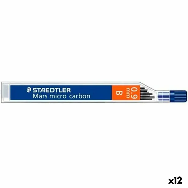 Pieštuko švino pakeitimas Staedtler Mars Micro Carbon B 0,9 mm (12 vnt.)