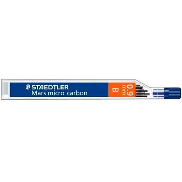 Pieštuko švino pakeitimas Staedtler Mars Micro Carbon B 0,9 mm (12 vnt.)