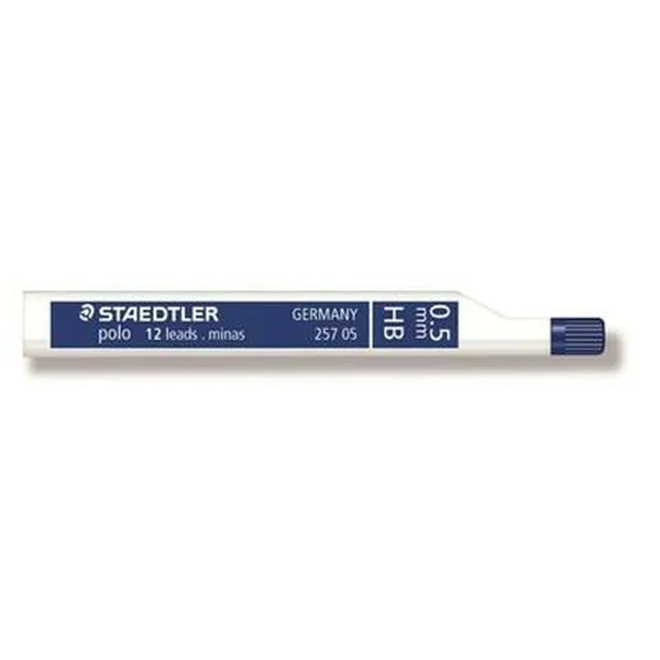 Pieštuko švino pakeitimas Staedtler Polo HB 0,5 mm (12 vnt.)