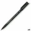 Permanenttimarkkeri Staedtler Lumocolor 313-9 S Musta (10 osaa)