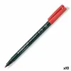 Постоянный маркер Staedtler Lumocolor 317-2 M Красный (10 штук)