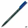 Permanenttimarkkeri Staedtler Lumocolor 317-3 M Sininen (10 osaa)