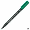 Permanentais marķieris Staedtler Lumocolor 313-5 M Zaļš (10 gb.)