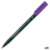 Permanenttimarkkeri Staedtler Lumocolor Permanent 318 F Violetti (10 osaa)