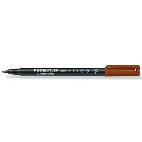 Permanenttimarkkeri Staedtler Lumocolor Ruskea (10 osaa)