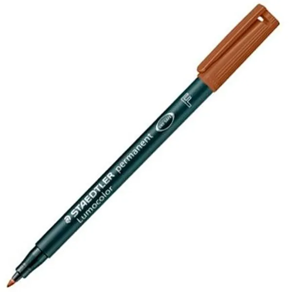 Permanenttimarkkeri Staedtler Lumocolor Ruskea (10 osaa)