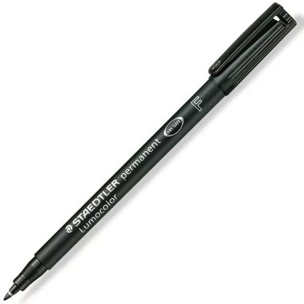 Permanenttimarkkeri Staedtler Lumocolor 318-9 Musta (10 osaa)