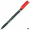 Permanenttimarkkeri Staedtler Lumocolor Punainen 10 osaa