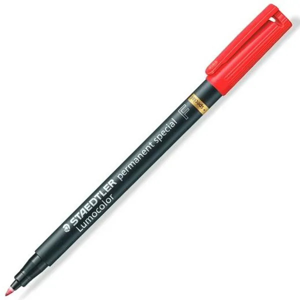 Постоянный маркер Staedtler Lumocolor Красный 10 штук