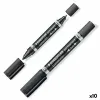 Permanenttimarkkeri Staedtler Lumocolor 348-9 Musta (10 osaa)