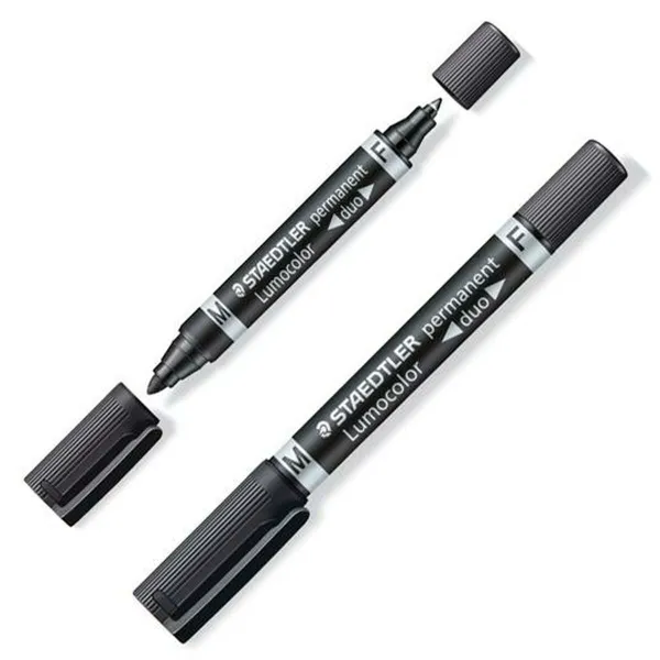 Permanenttimarkkeri Staedtler Lumocolor 348-9 Musta (10 osaa)
