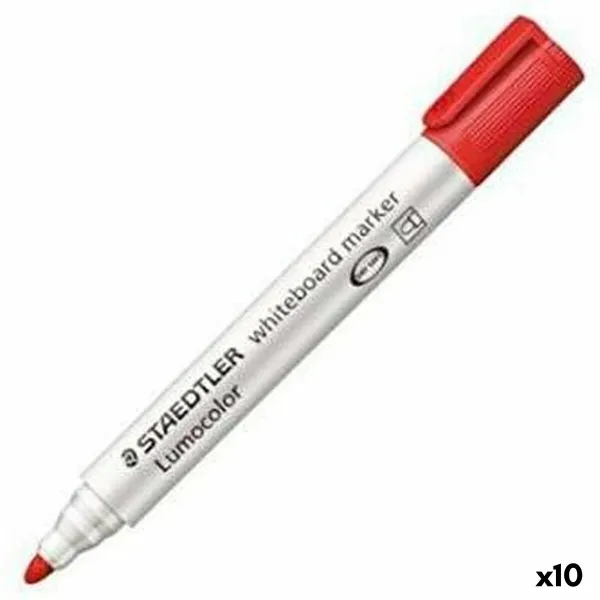 Whiteboard marker Staedtler Lumocolor 351-2 Red Whiteboard (10 Units)
