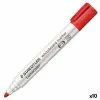 Фетр Staedtler Lumocolor 351-2 Белая доска Белый Красный (10 штук) (1 штук)