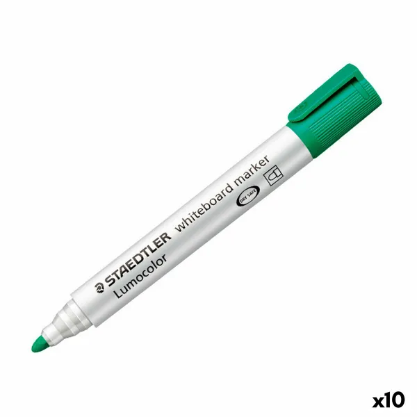 Lentos žymeklis Staedtler Lumocolor Balta lenta 8 Dalys Žalia (10 vnt.)