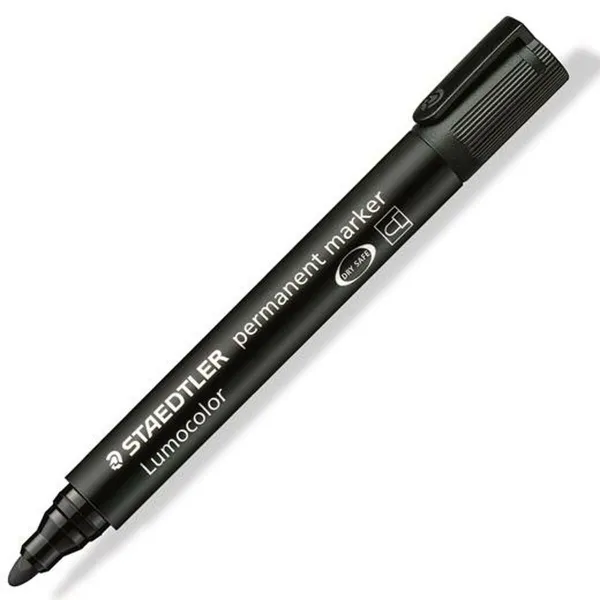 Постоянный маркер Staedtler Lumocolor 352-9 Чёрный (10 штук)