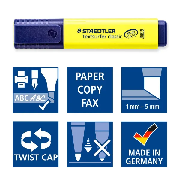 Fluoresentti tussi Staedtler Textsurfer Classic Turkoosi (10 osaa)