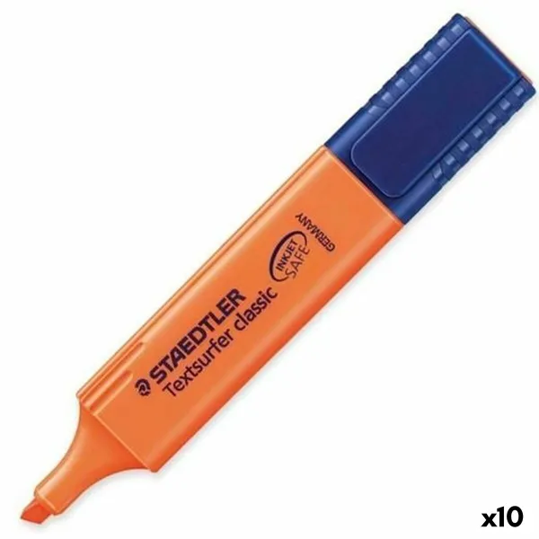 Fluorescencinis žymeklis Staedtler Textsurfer Classic Oranžinė 10 vnt.