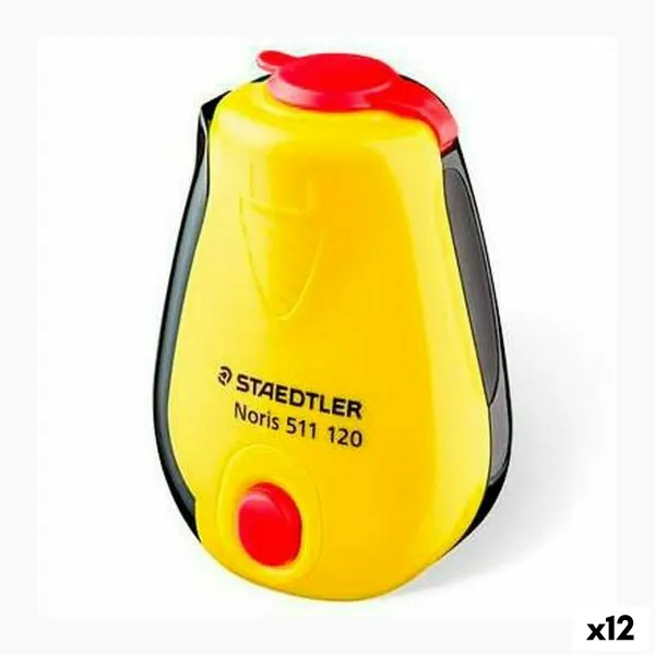 Drožtukas Staedtler Geltona Juoda Plastmasinis (12 vnt.)