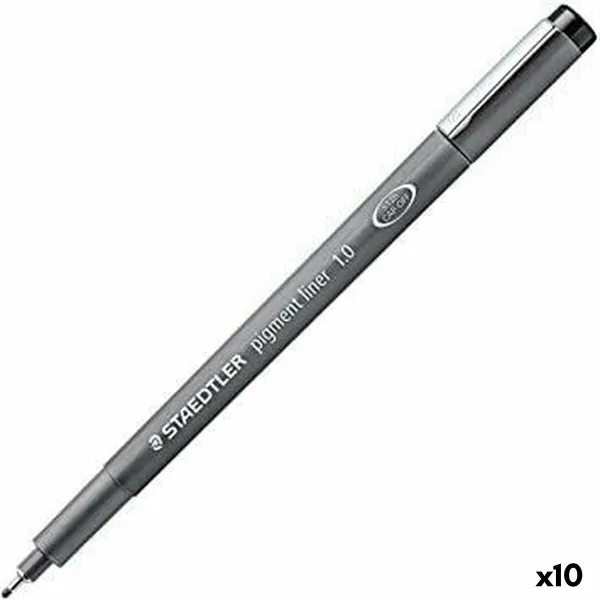 Marķieris Staedtler Pigment Line Melns (10 gb.)
