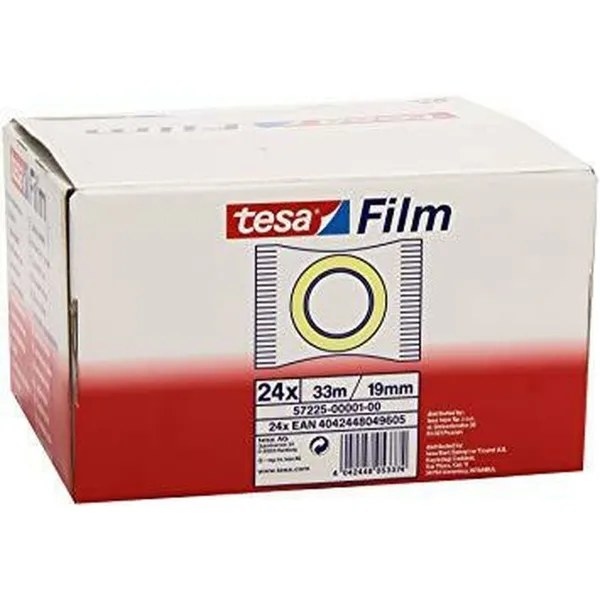 Клейкая лента TESA 19 mm 33 m Прозрачный (24 штук)