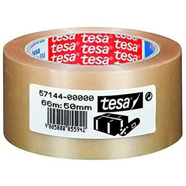 Liimanauha TESA Pakkausta Erittäin vahva Läpinäkyvä PVC 50 mm x 66 m (6 osaa)