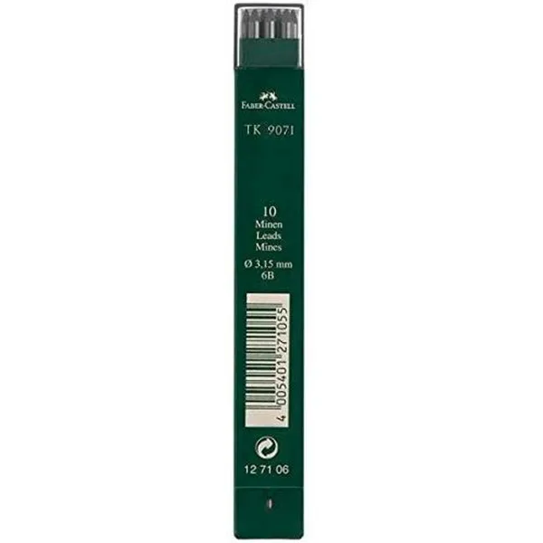 Lyijykynän vaihto-osat Faber-Castell Puu 3 Kappaletta 6B