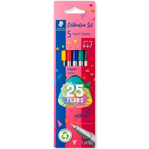 Žymeklių rinkinys Staedtler Triplus Fineliner 334 Spalvotas (10 vnt.)