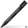 Permanenttimarkkeri Staedtler Lumocolor 350 Musta (10 osaa)