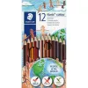 Spalvoti pieštukai Staedtler Noris Colour Wopex Rinkinys 12 Dalys (10 vnt.)