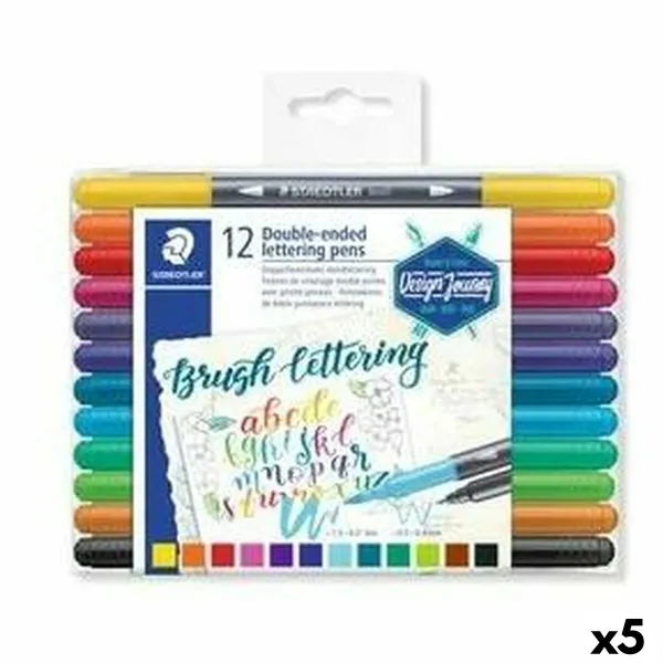 Набор маркеров Staedtler Lettering Двойной (5 штук)
