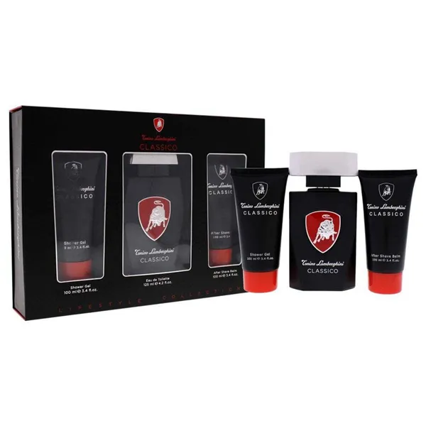 Tonino Lamborghini Classic Eau De Toilette 125ml Spray Gel De Baño 100ml Balsamo After Shave 100ml