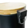 Rubbish Bin Kitchen Move   Black Matte back 30 L