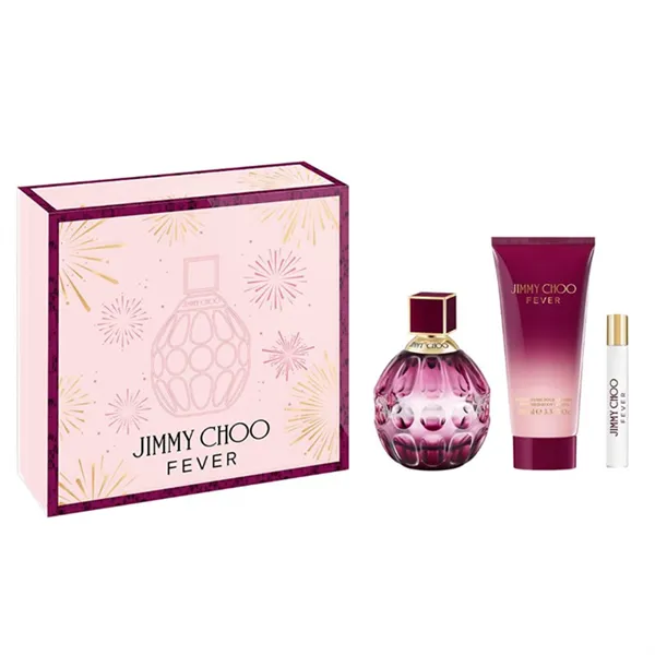 Jimmy Choo Fever Eau De Perfume Spray 100ml Set 3 Pieces