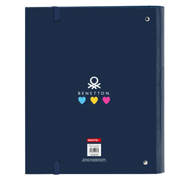 Gredzenveida stiprinājums Benetton Love Tumši Zils (27 x 32 x 3.5 cm)