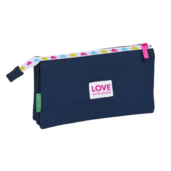 Kolmilokeroinen laukku Benetton Love 22 x 3 x 12 cm