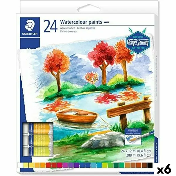 Ūdenskrāsu komplekts Staedtler Design Journey 6 Daudzums 12 ml