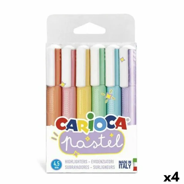 Marķieru komplekts Carioca 6 Daudzums Daudzkrāsains Pīrāgs