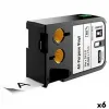 Термотрансферная лента Dymo Белый Чёрный 24 x 7,5 mm Винил (6 штук)